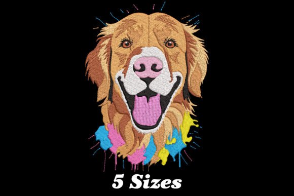Download Colorful Golden Retriever - Gold Collection