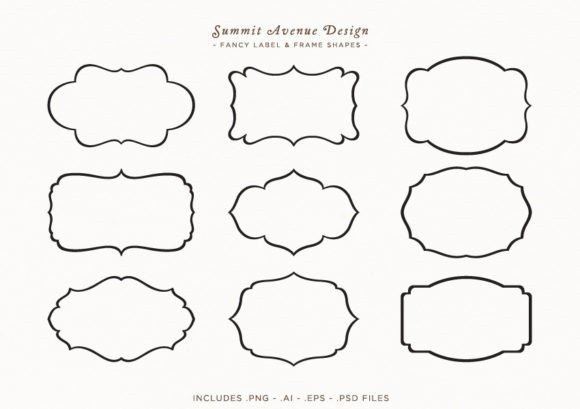 Download Label Frames Badge Shapes Vector PNG - Frame Collection