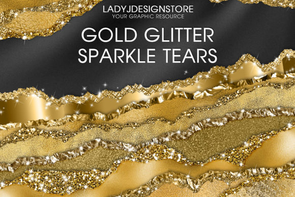 Download Gold Glitter Sparkle Torn Paper Clip Art - Gold Collection