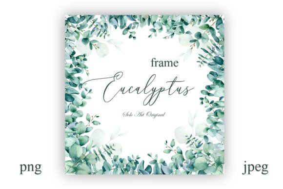 Download Foliage Eucalyptus Square Frame Border - Frame Collection